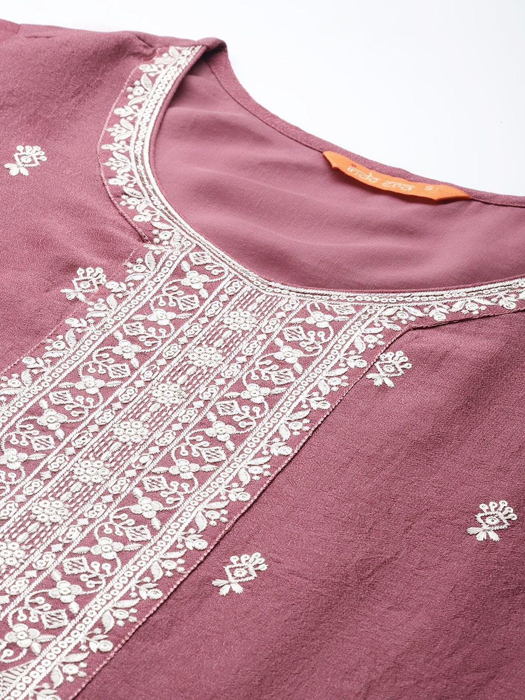 Indo Era Floral Embroidered Thread Work Kurta with Trousers & With Dupatta