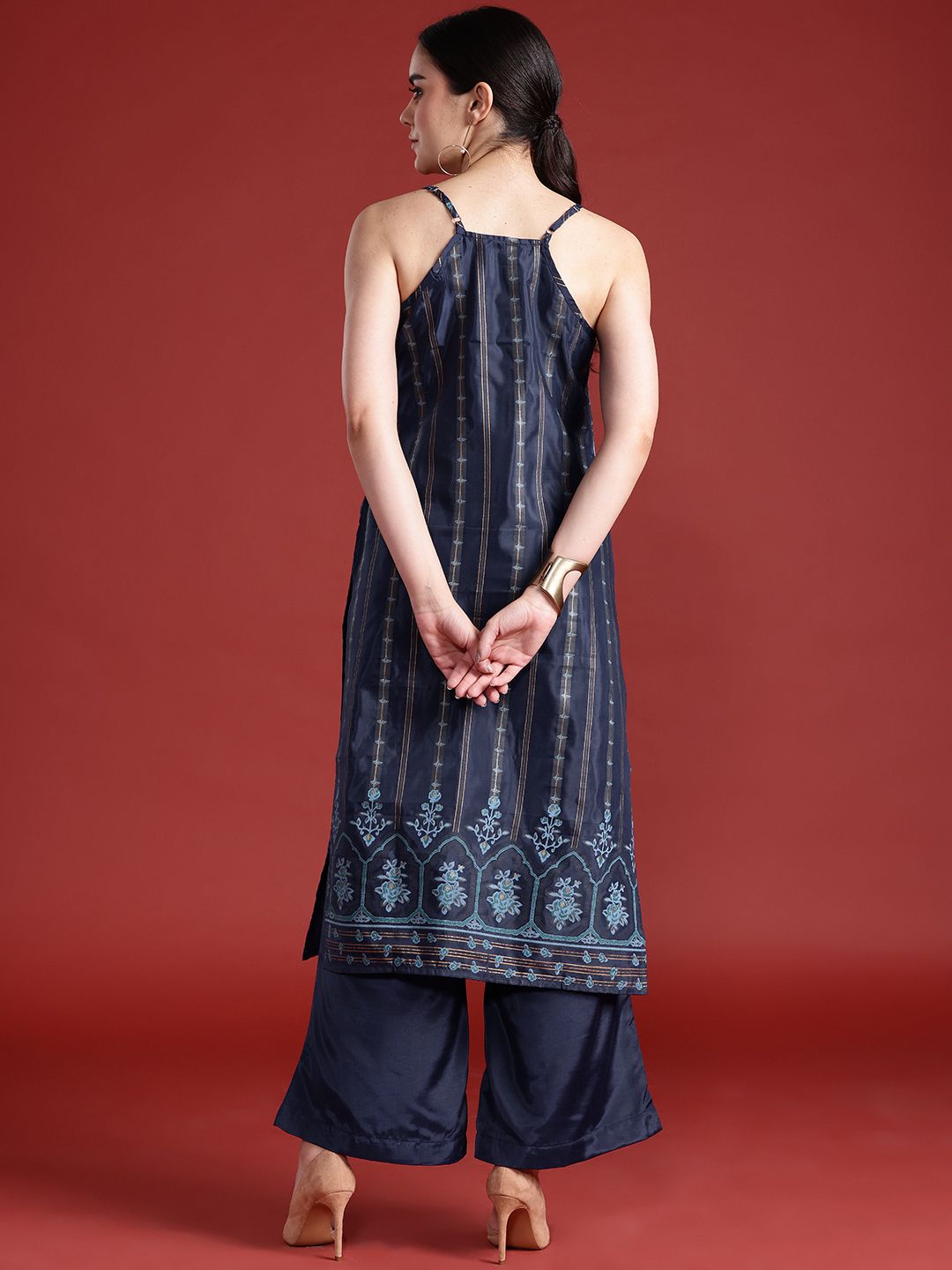 Anouk Printed Regular Kurta with Palazzos
