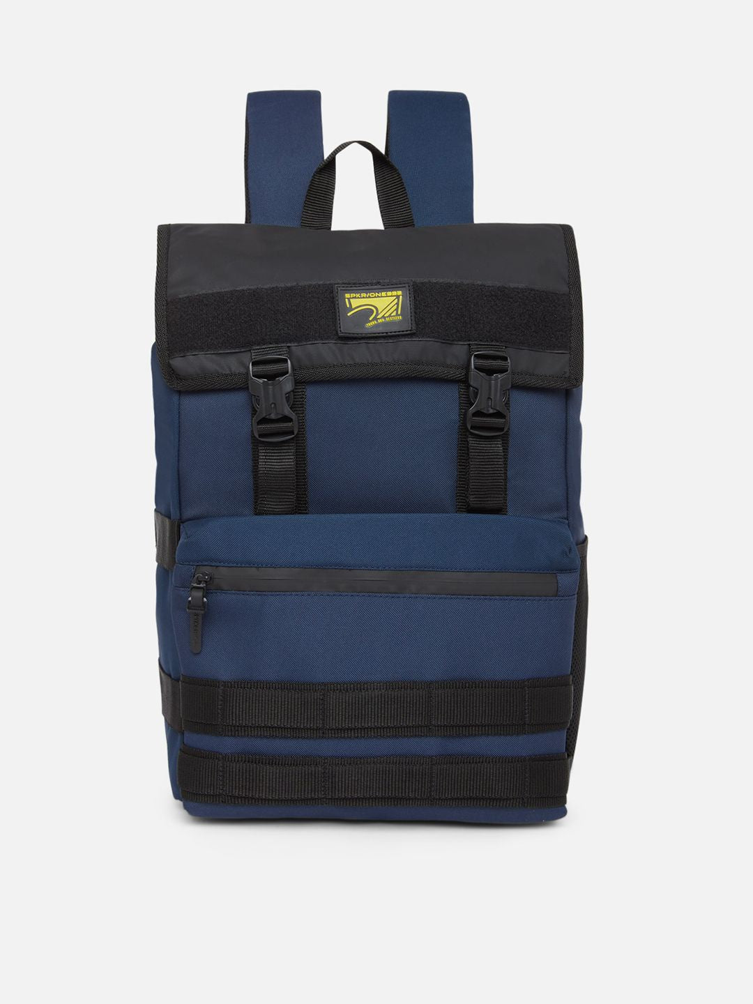 SPYKAR Men Navy Blue & Black Backpack