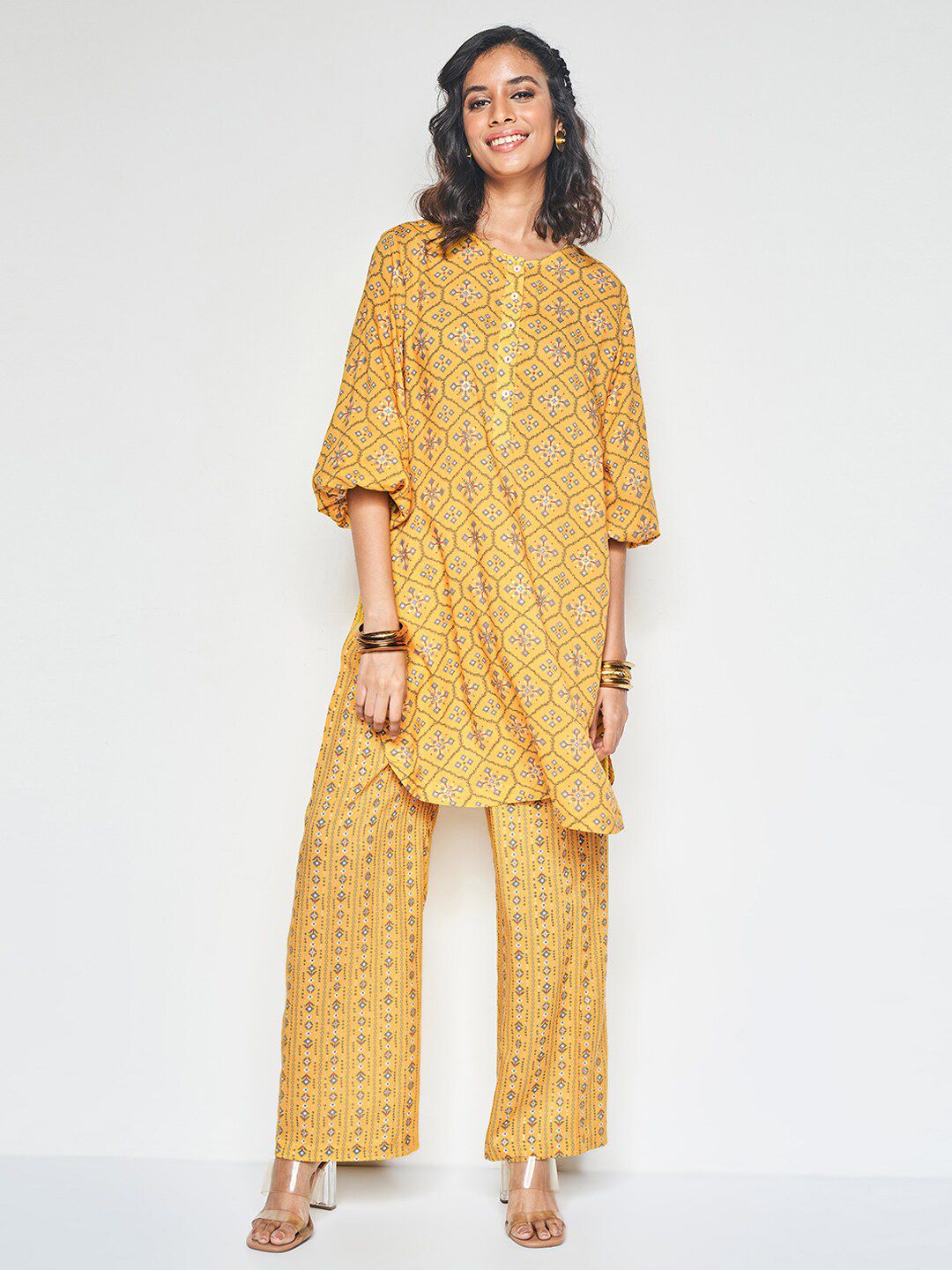 Global Desi Printed Kurta Set