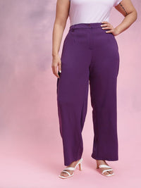 DressBerry Women Plus Size Regular Fit Trousers