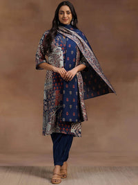 Libas Floral Printed Kurta with Salwar & With Dupatta