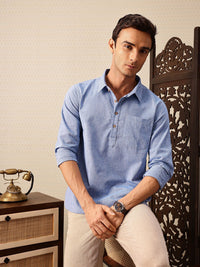 House of Pataudi Shirt Collar Rozana Kurta