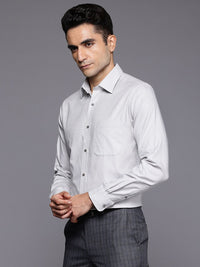 Raymond Pure Cotton Self-Design Slim Fit Formal Shirt