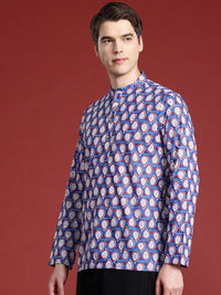 Anouk Pure Cotton Printed Mandarin Collar Kurta