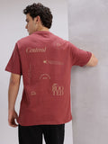 HRX by Hrithik Roshan Typography Printed Pure Cotton Yoga T-shirt