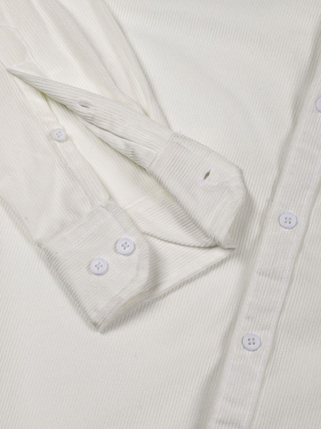 Thomas Scott Men Premium Button-Down Collar Corduroy Cotton Casual Shirt