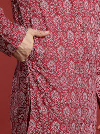 Anouk Printed Regular Pure Cotton Kurta with Trousers