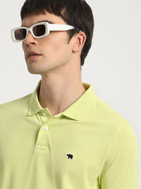 THE BEAR HOUSE Polo Collar Slim Fit Cotton T-shirt