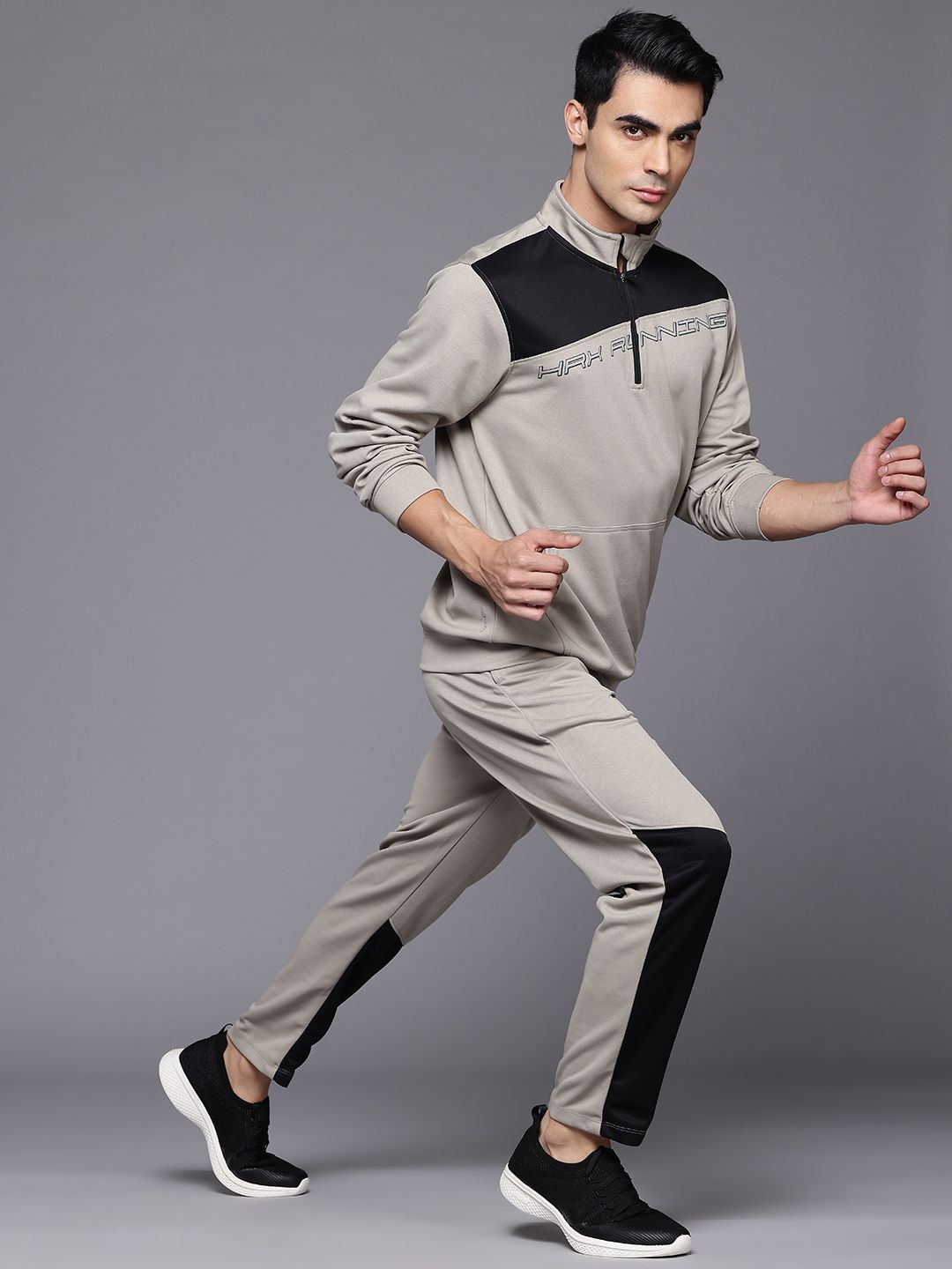 HRX by Hrithik Roshan Colourbocked Rapid Dry Running Tracksuits