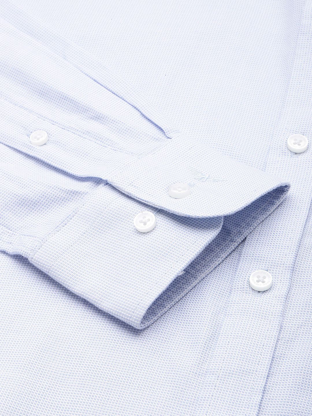 Park Avenue Slim Fit Self Checked Pure Cotton Formal Shirt