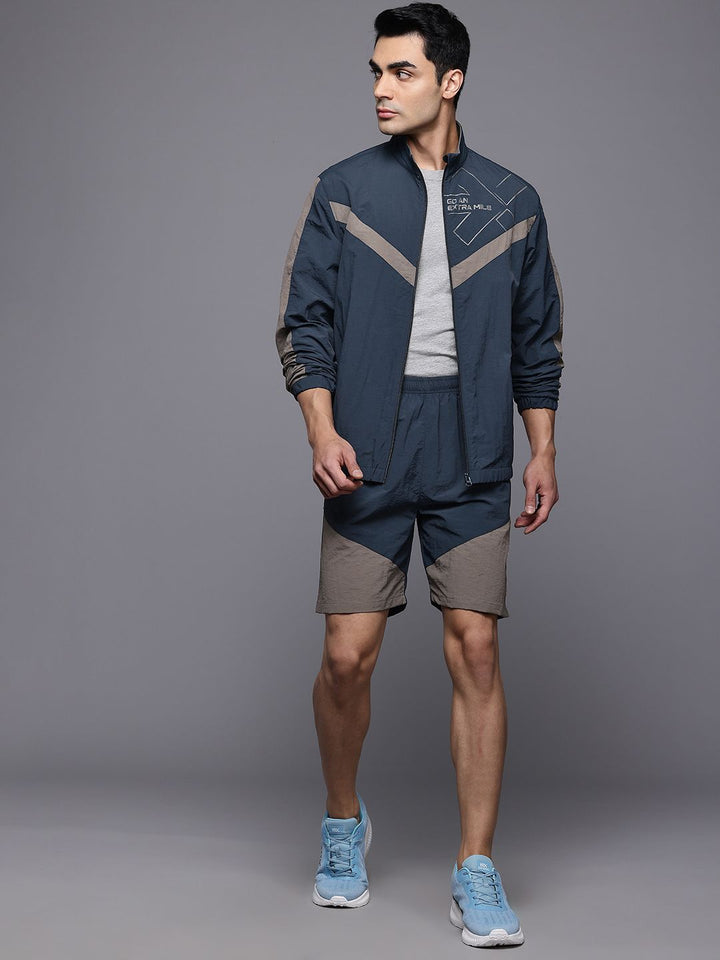 HRX by Hrithik Roshan Rapid Dry Mock Collar Running Tracksuit