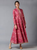 W Women Red Floral Ethnic Maxi Dress