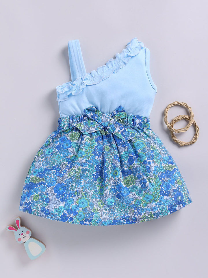 Moms Love Infant Girls Floral Print Fit & Flare Pure Cotton Dress