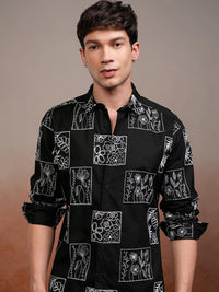 HIGHLANDER Men Embroidered Casual Shirt