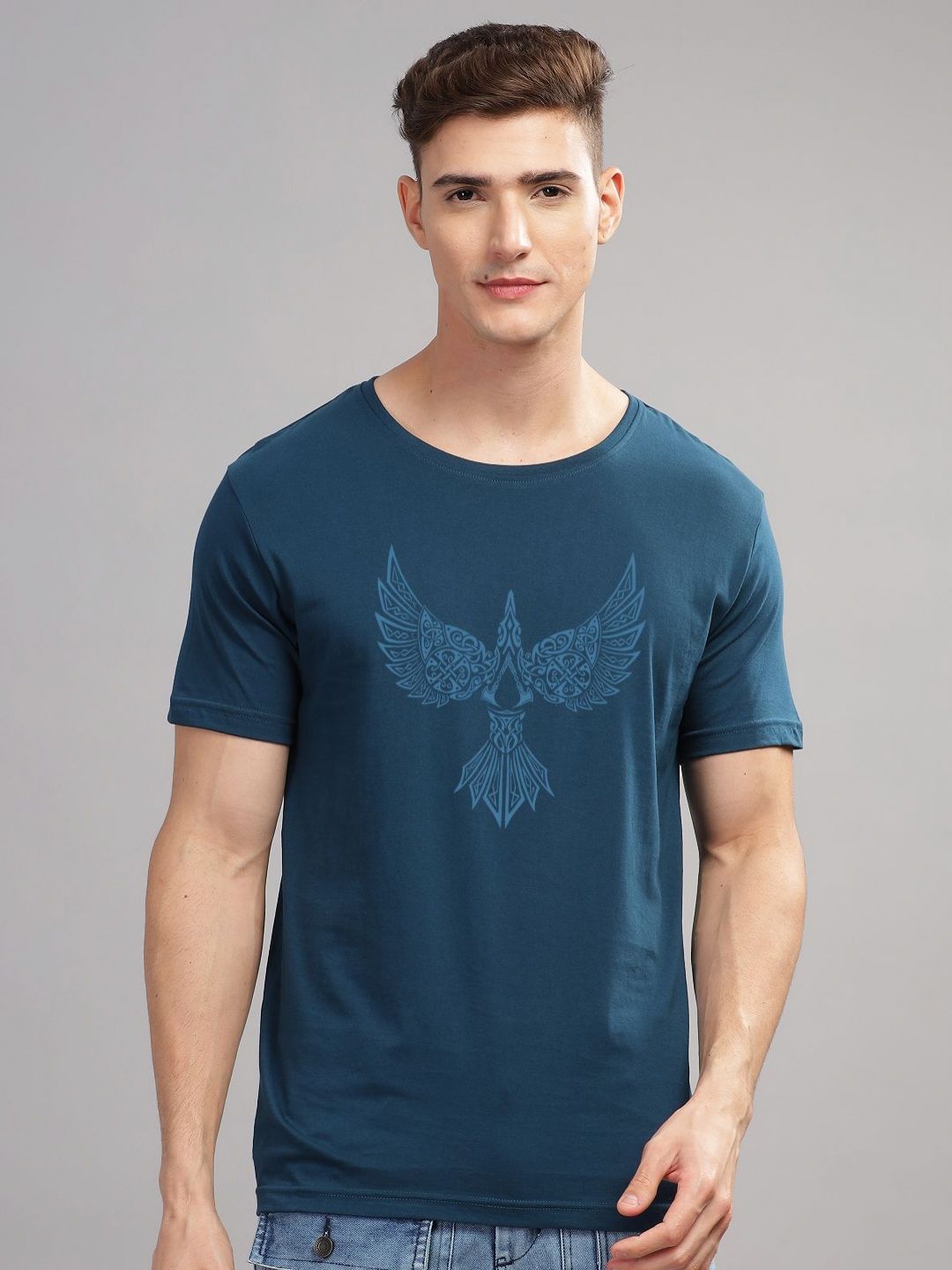 ADRO Men Printed Ethnic T-shirt