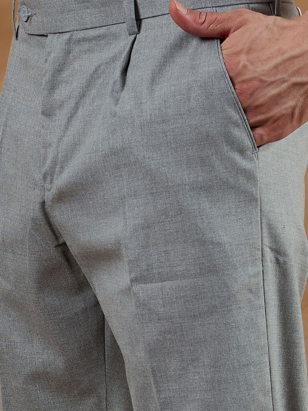 DENNISON Men Smart Tapered Fit Trousers