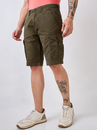 SPYKAR Men Cotton Regular Fit Cargo Shorts