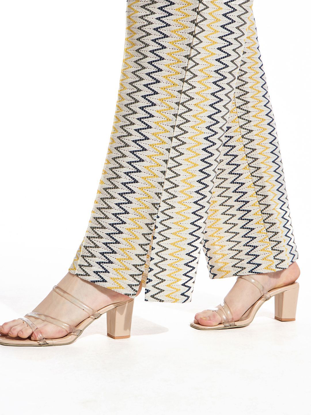 Bewakoof Women Printed Cotton Baggy Relaxed High-Rise Parallel Trousers