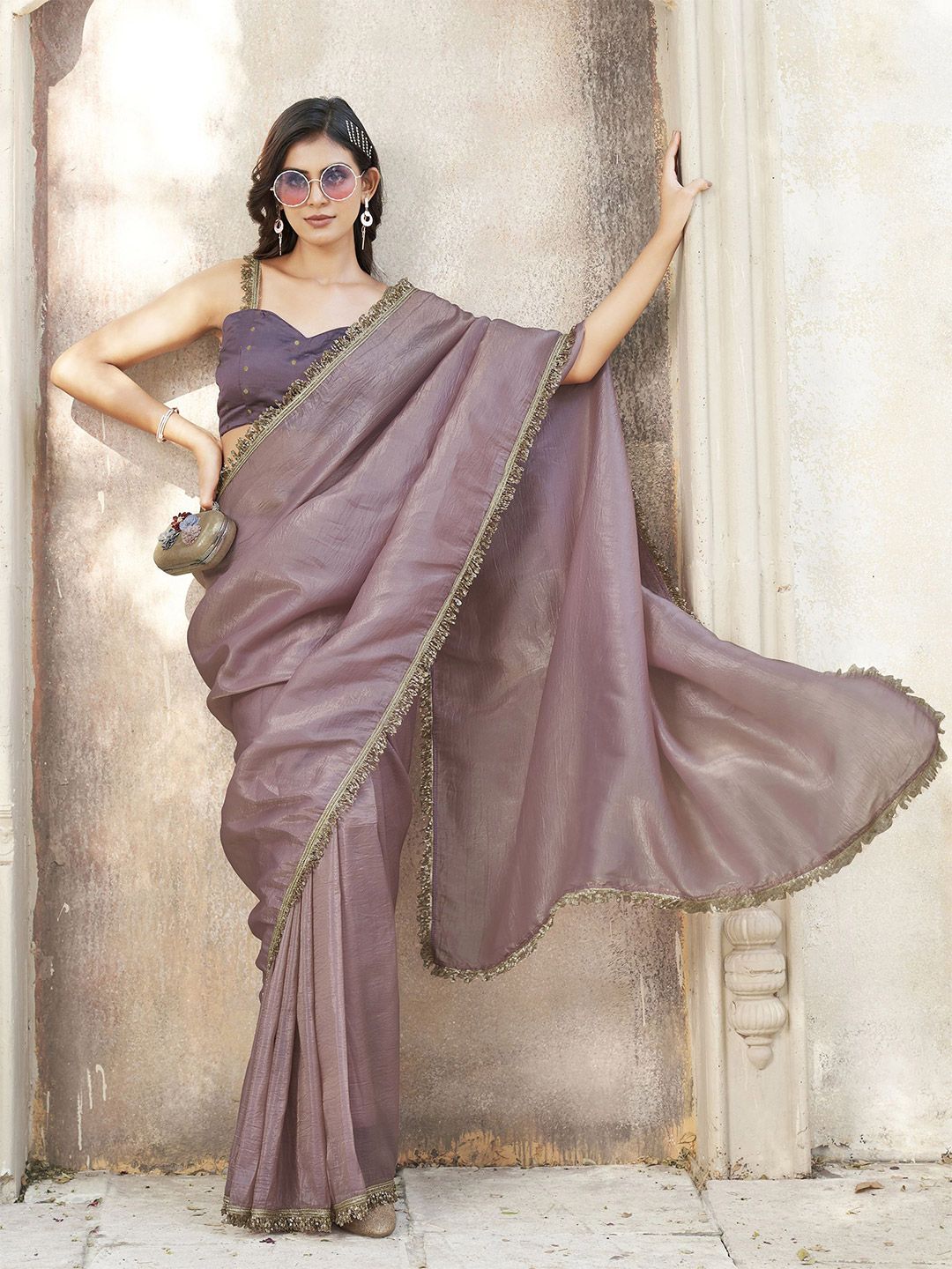 Tikhi Imli Embellished Border Saree