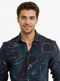 RARE RABBIT Men Comfort Opaque Printed Casual Shirt