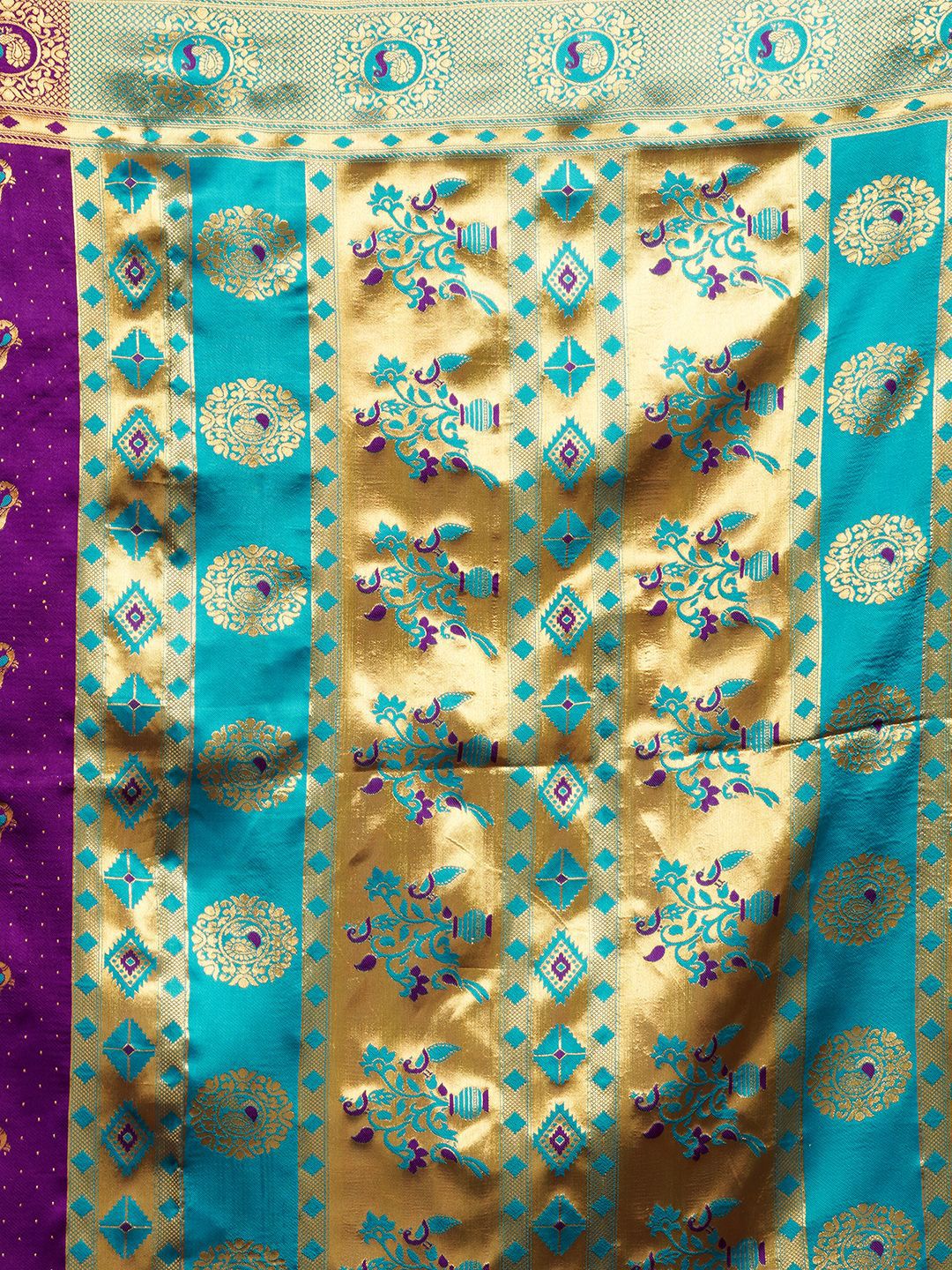 KALINI Woven Design Zari Paithani Saree