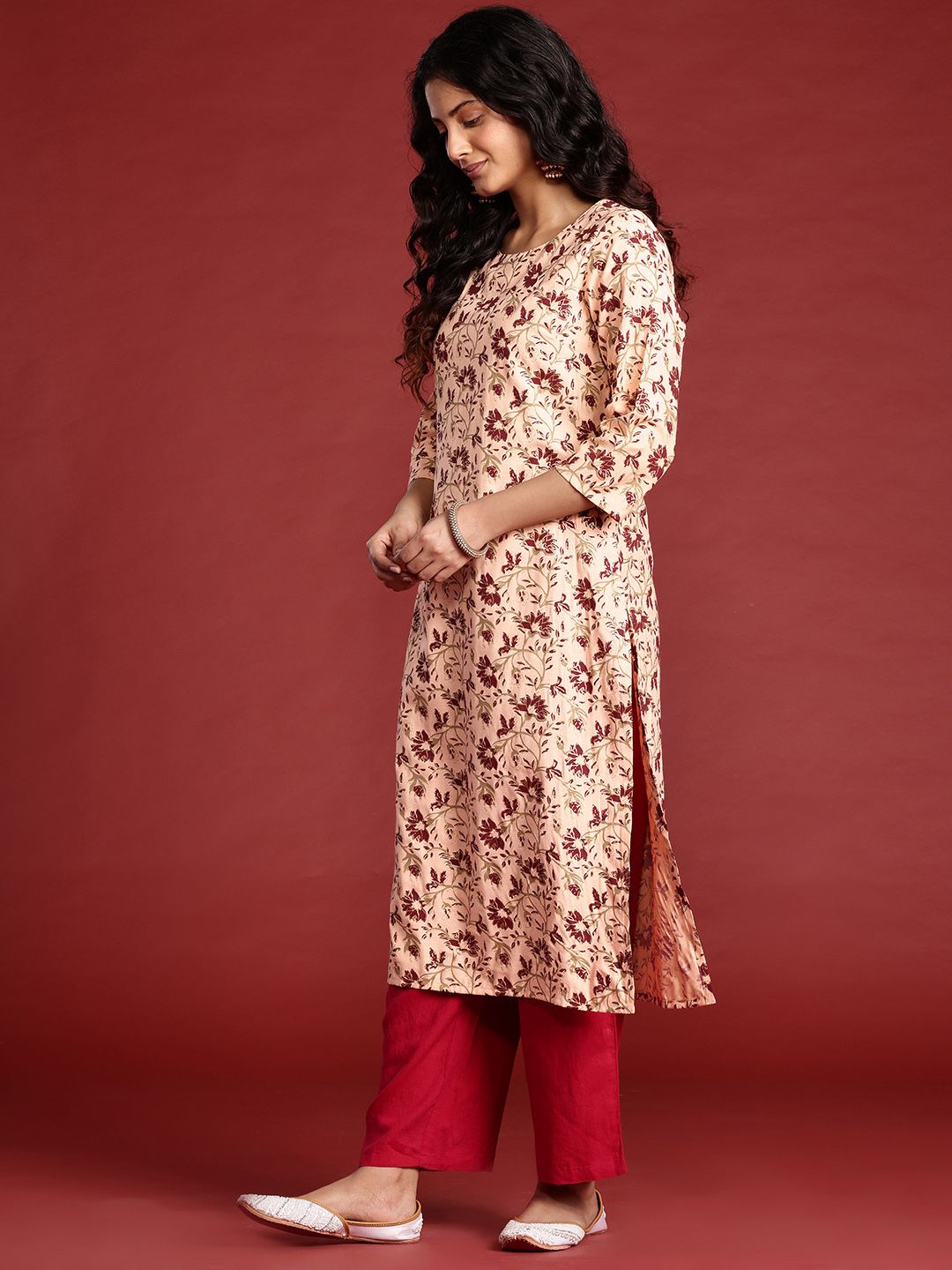 Anouk Printed Straight Kurta
