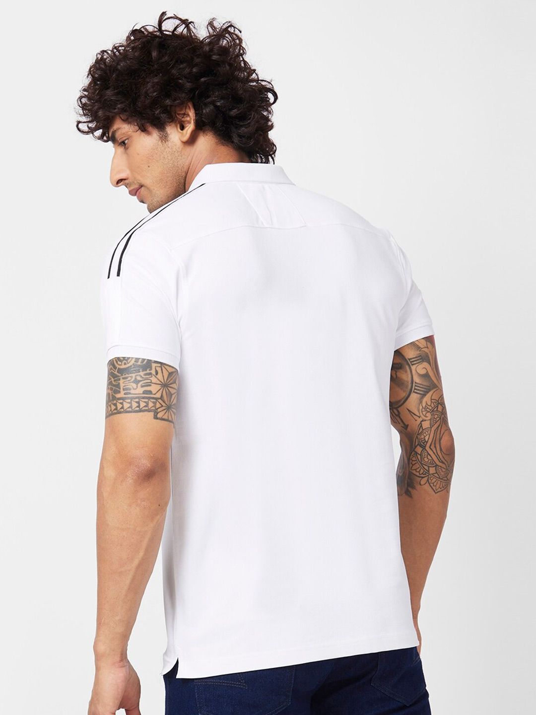 SPYKAR Polo Collar Cotton Slim Fit T-shirt