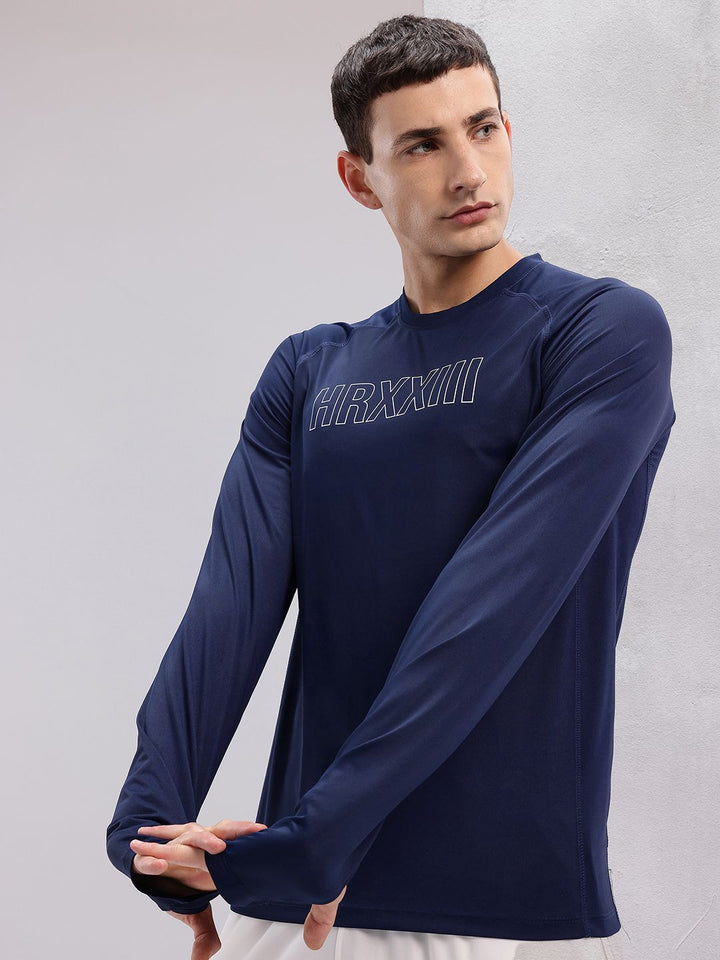 HRX by Hrithik Roshan Men Printed Rapid-Dry Training T-shirt