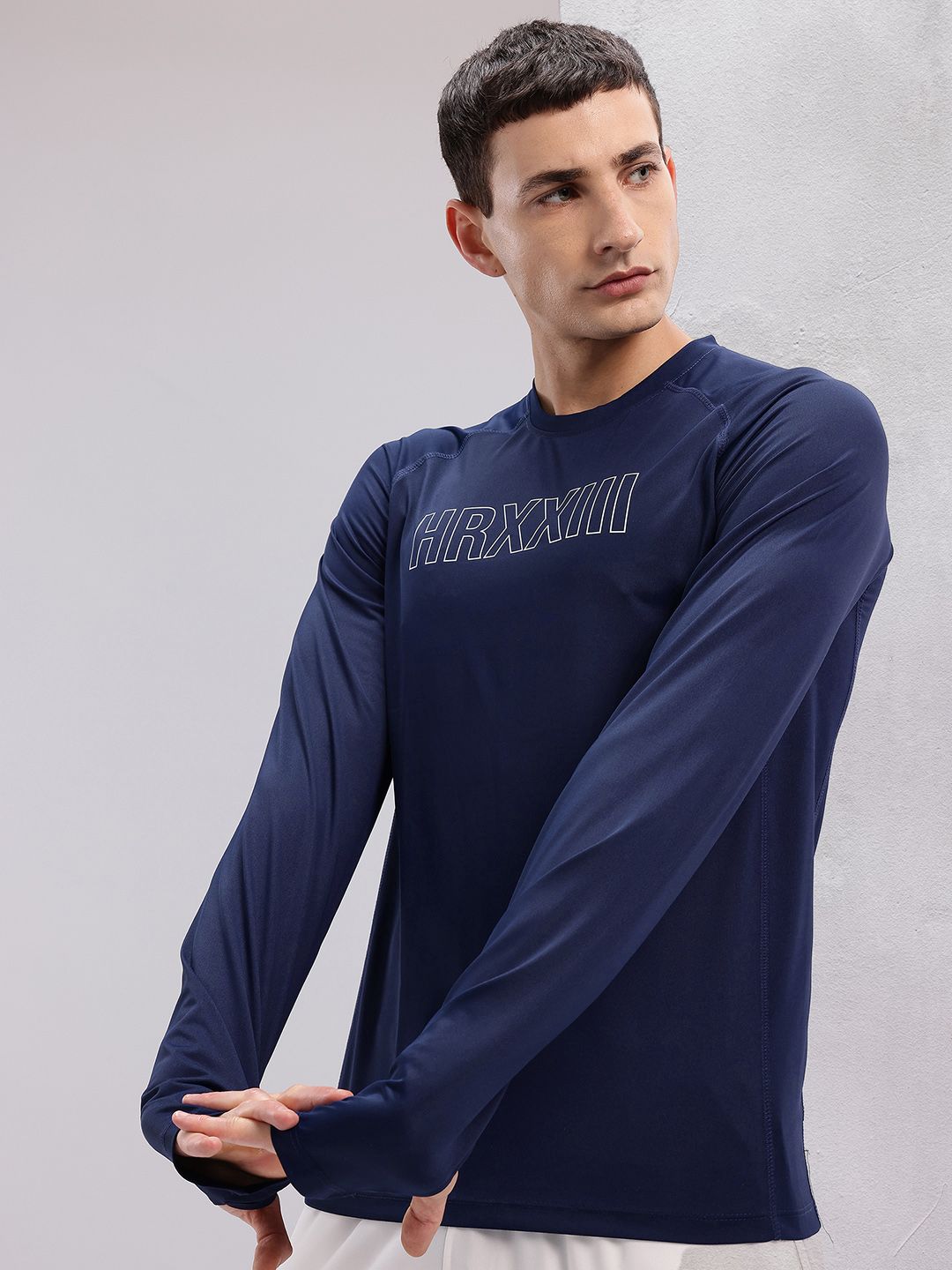 HRX by Hrithik Roshan Men Printed Rapid-Dry Training T-shirt