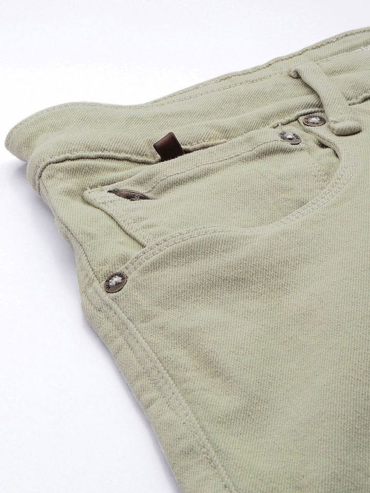 Mr Bowerbird Men Tapered Fit Stretchable Cropped Jeans