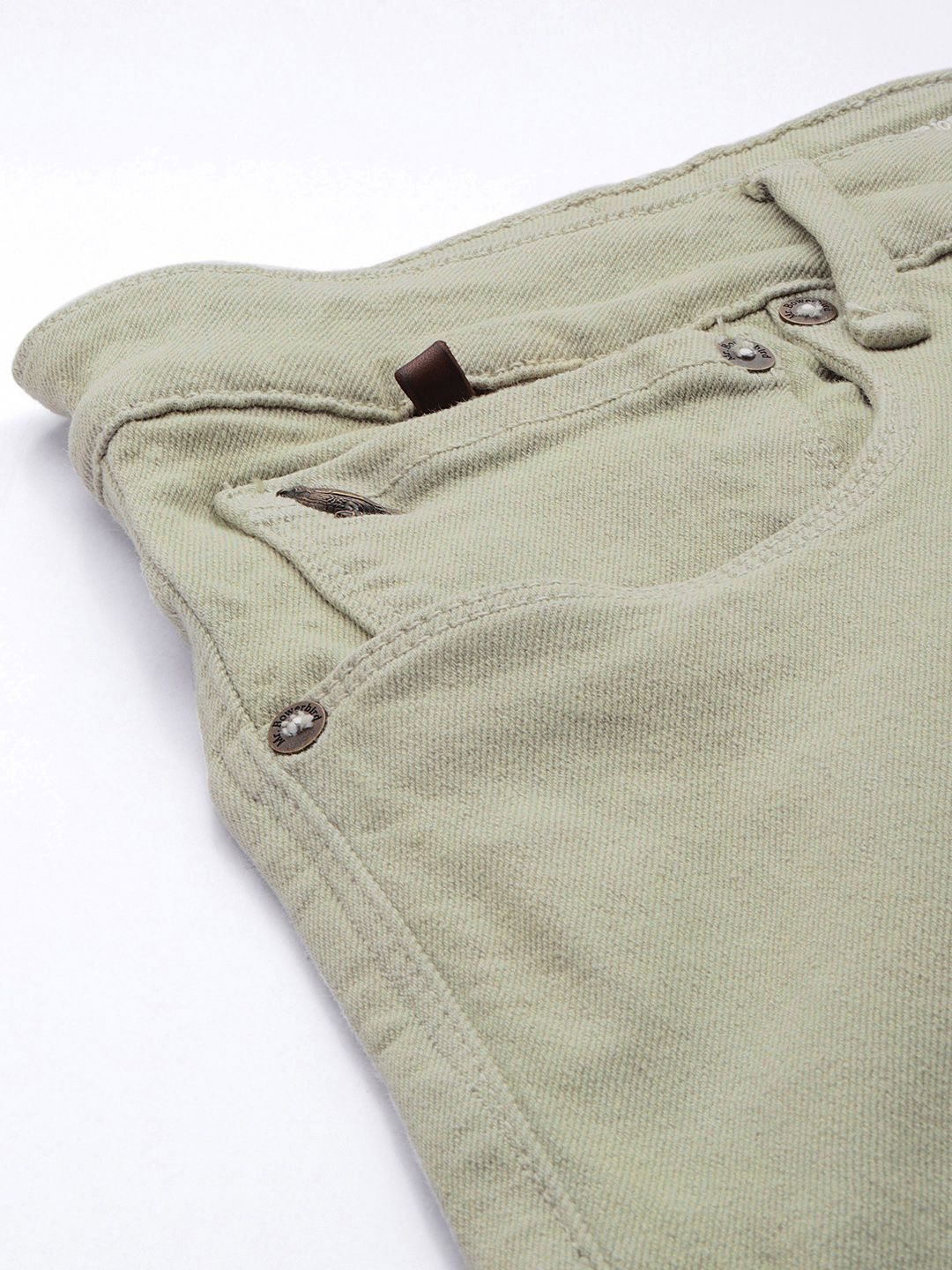 Mr Bowerbird Men Tapered Fit Stretchable Cropped Jeans