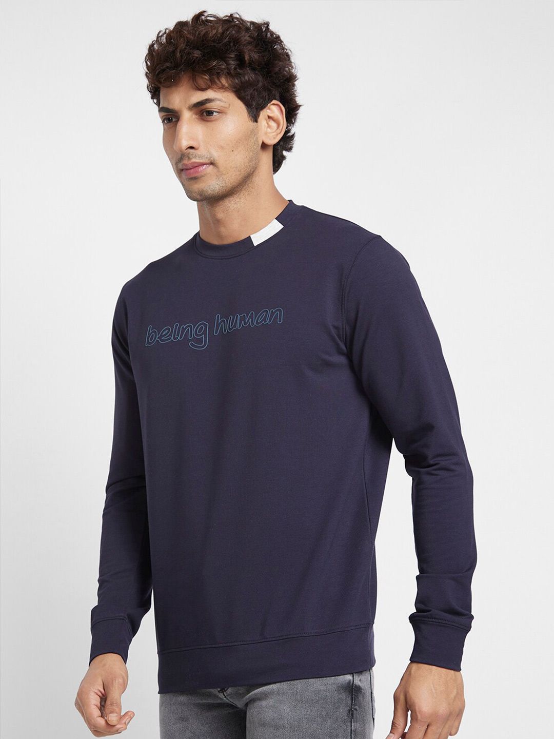 Being Human Typography Printed Pullover