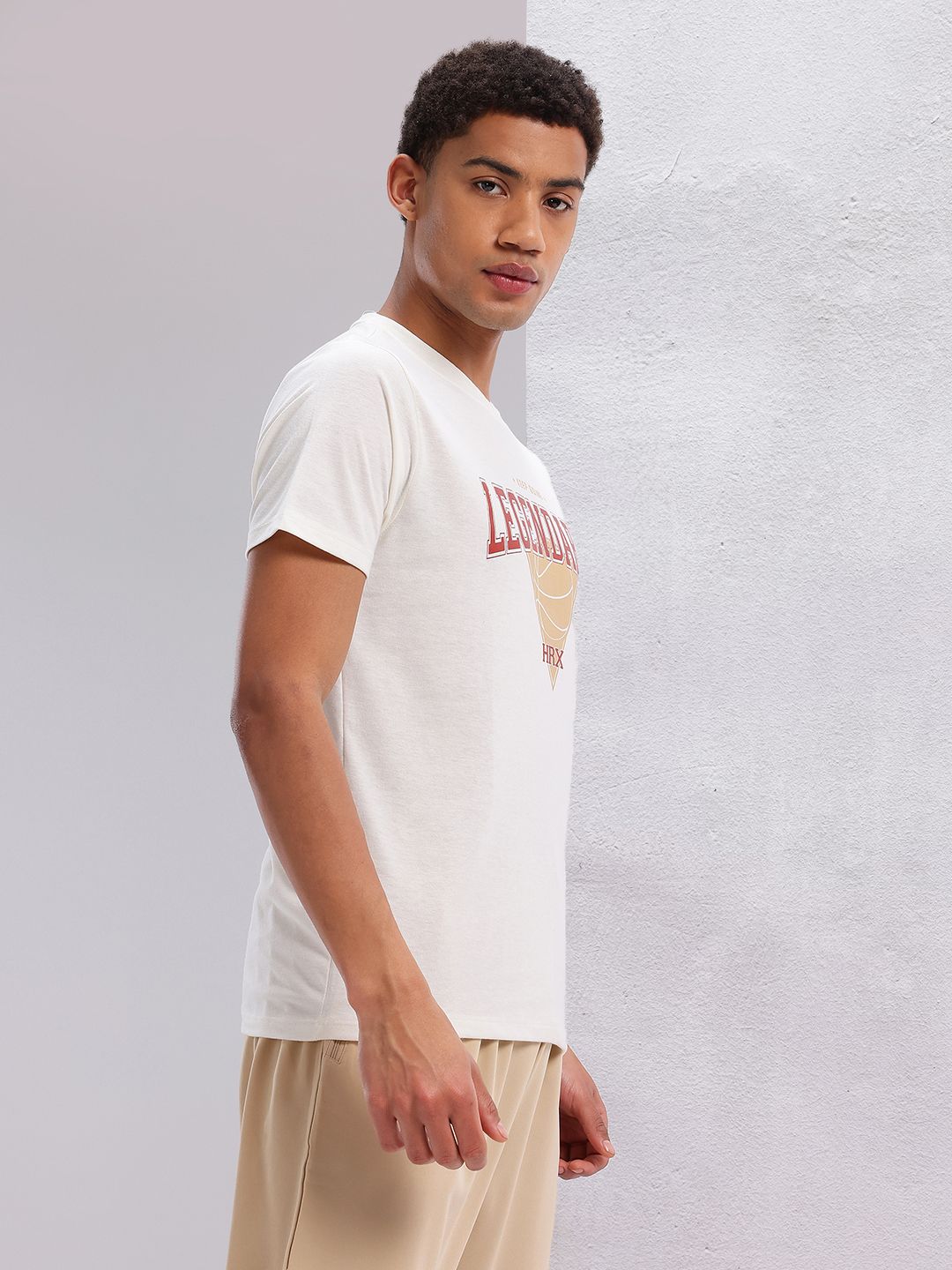 HRX by Hrithik Roshan Typography & Graphic Print Round-Neck Lifestyle T-shirt