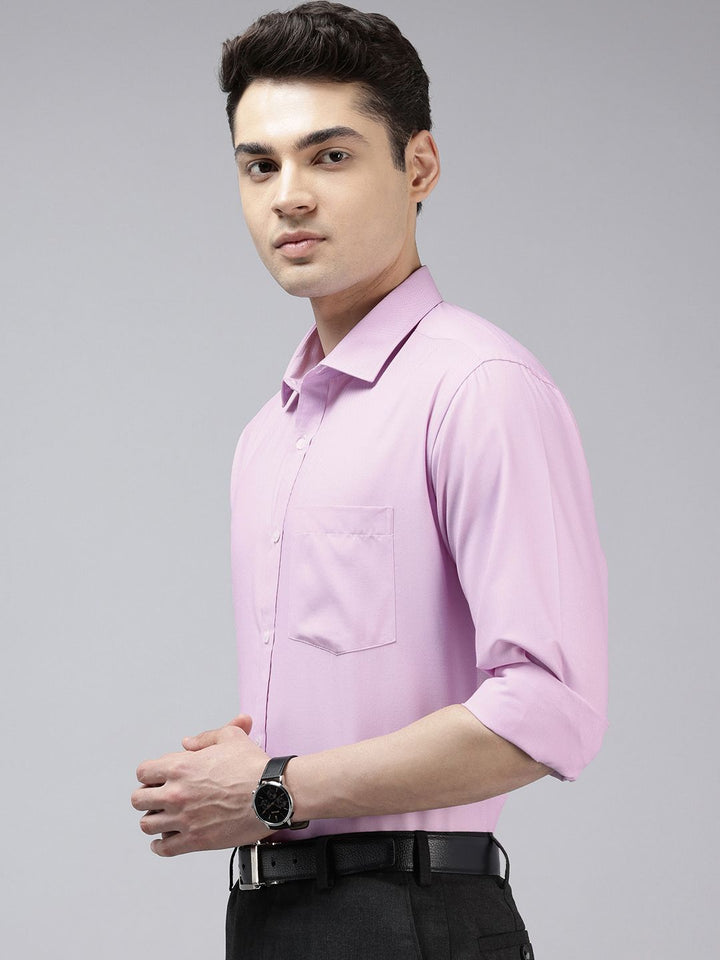 Park Avenue Slim Fit Textured Self Design Formal Shirt