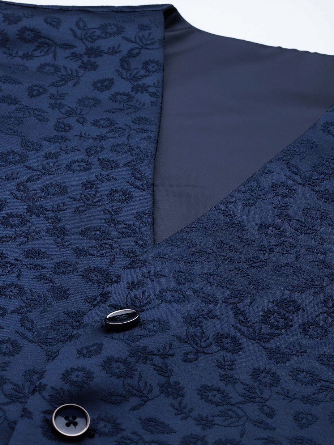 Raymond Party Blazer & Trouser With Woven Design Waistcoat