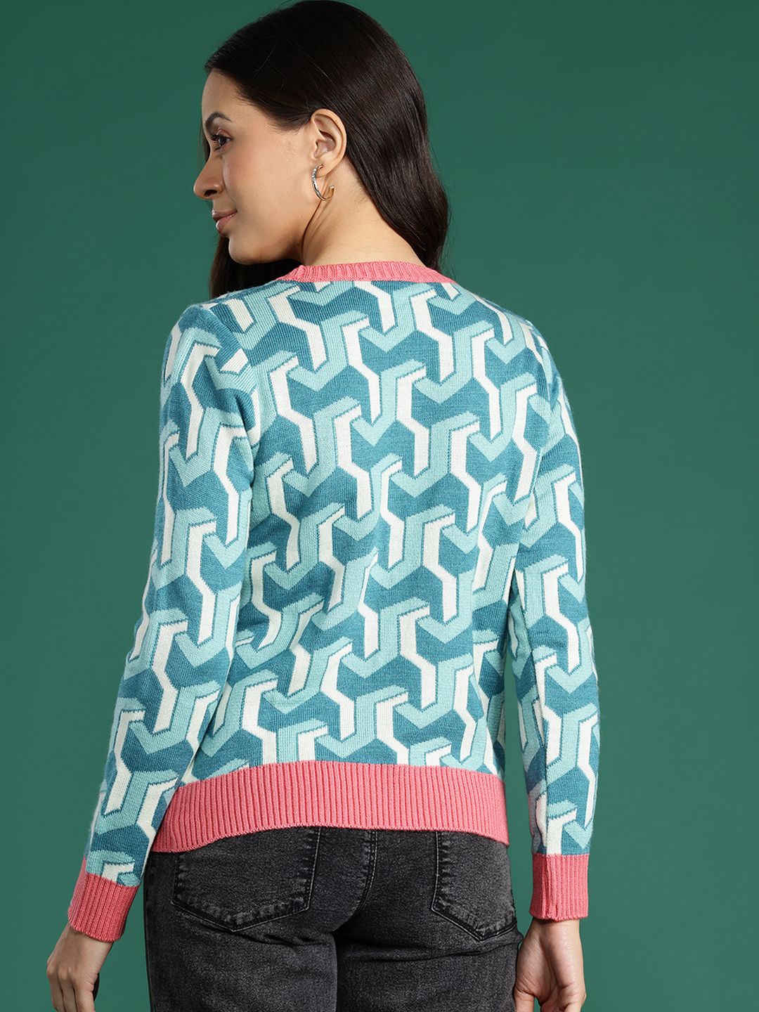 DressBerry Geometric Pullover