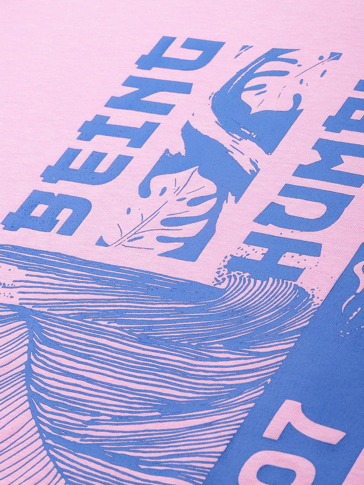 Being Human Graphic Printed Pure Cotton Casual T-shirt