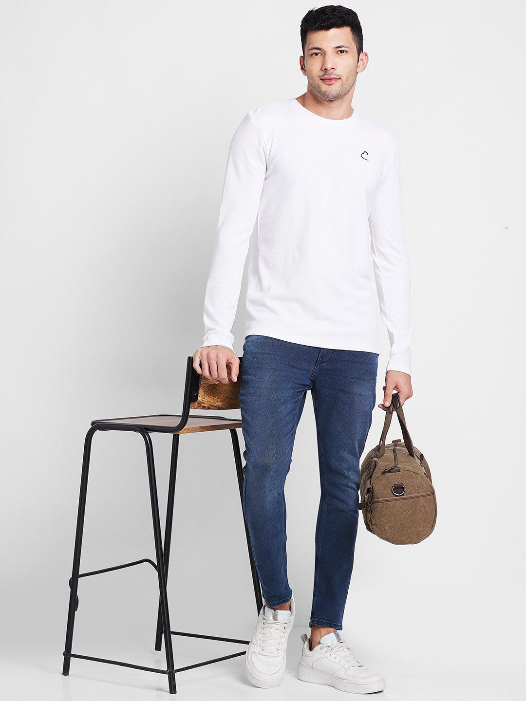 Being Human Round Neck Long Sleeves Regular T-shirt