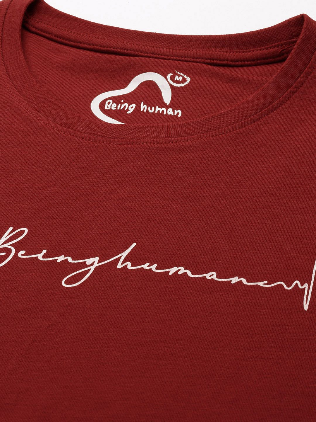 Being Human Pure Cotton Brand Logo Printed T-shirt