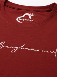 Being Human Pure Cotton Brand Logo Printed T-shirt