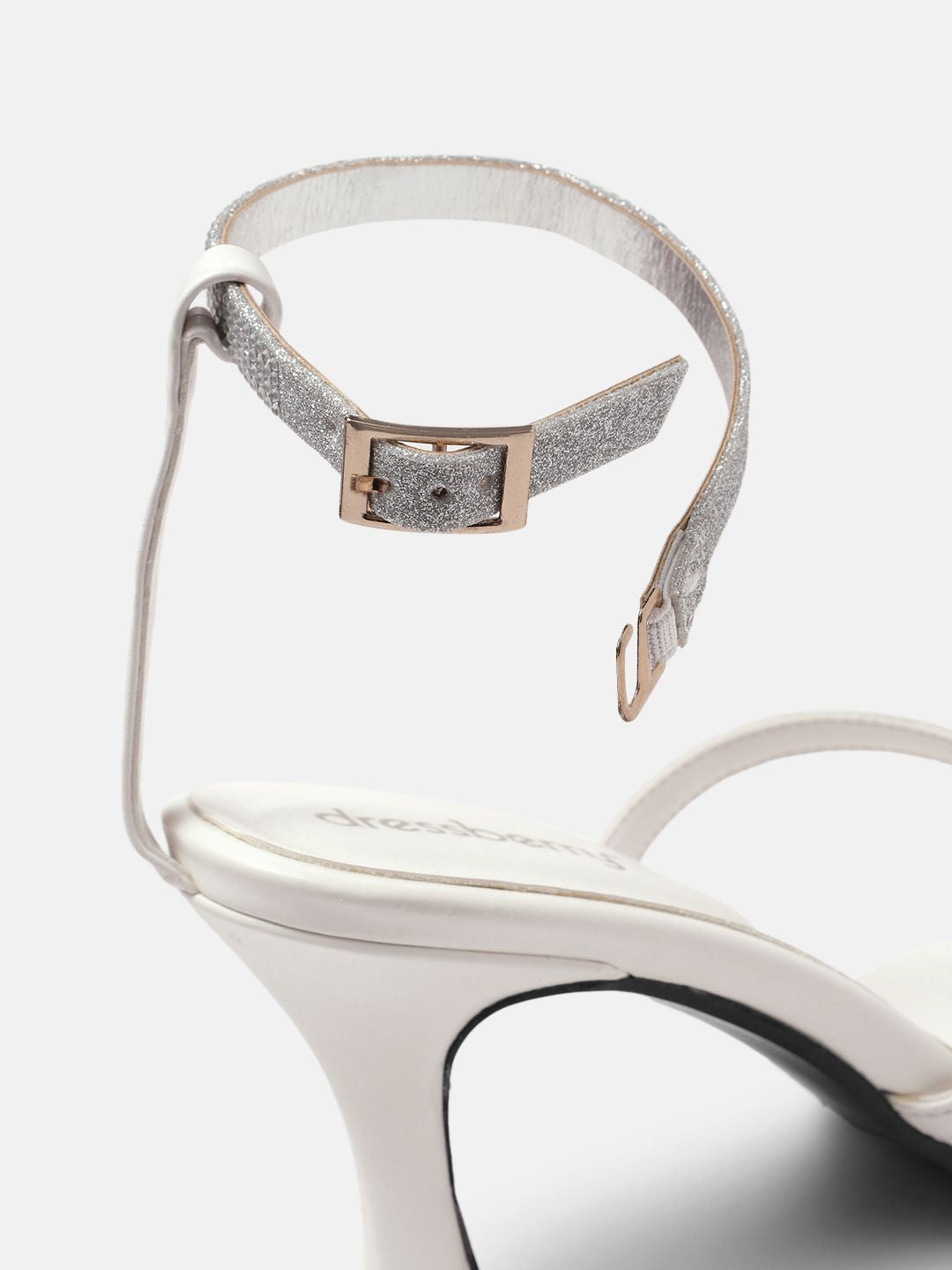 DressBerry Rhinestone Embellished Slim Heels