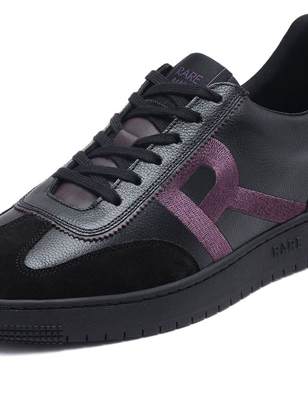 RARE RABBIT Men Printed Leather Sneakers