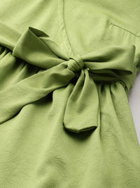 DressBerry Puff Sleeve Ruffled Maxi Dress