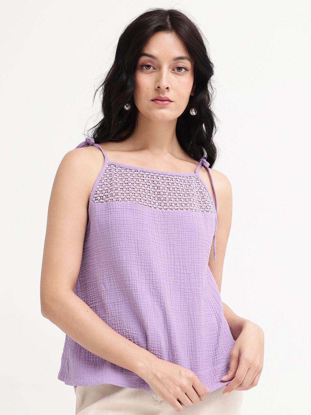 RAREISM Striped Cotton Top