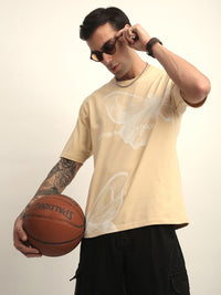 Difference Of Opinion Men Short Sleeve Oversized Crew Neck Printed Tshirt