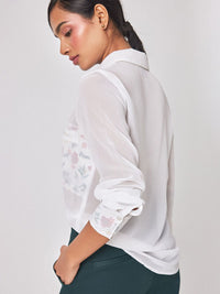 The Label Life Floral Printed Comfort Georgette Casual Shirt