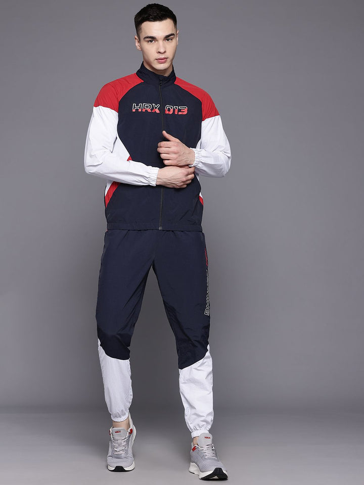 HRX by Hrithik Roshan Men Rapid-Dry Colourblocked Running Tracksuit