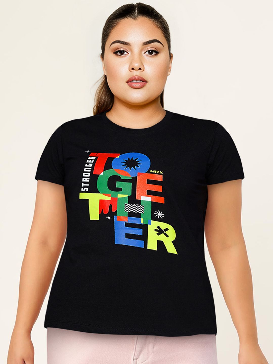 HRX by Hrithik Roshan Printed Casual T-shirt