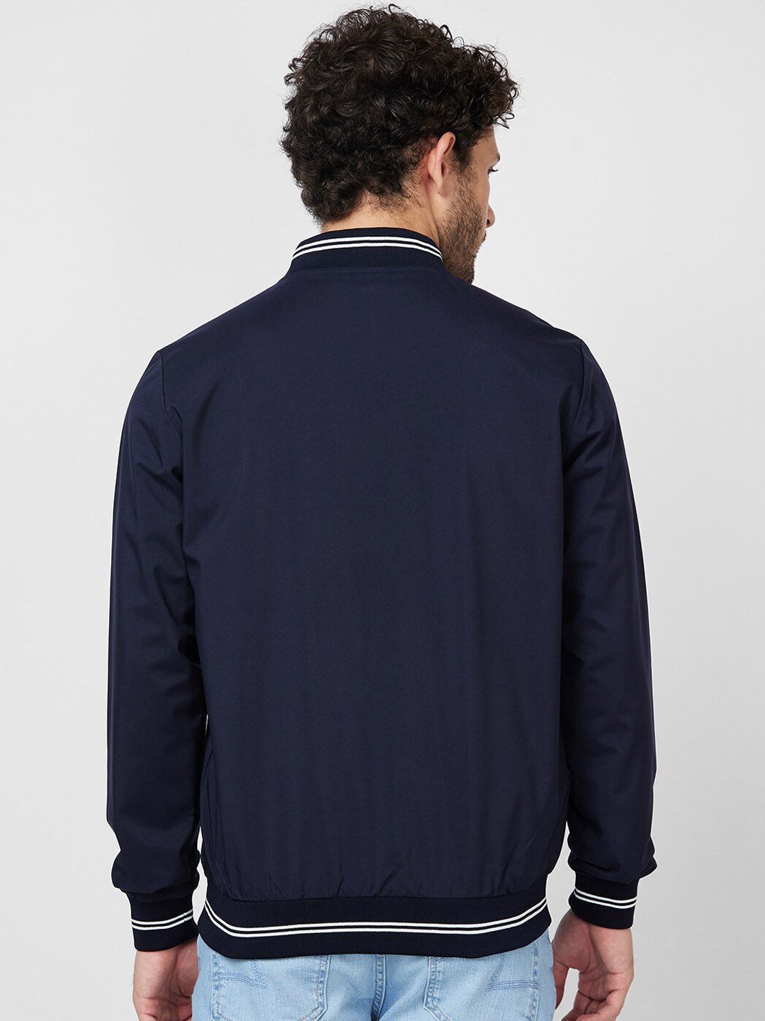 SPYKAR Stand Collar Bomber Jacket